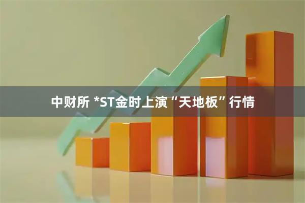 中财所 *ST金时上演“天地板”行情